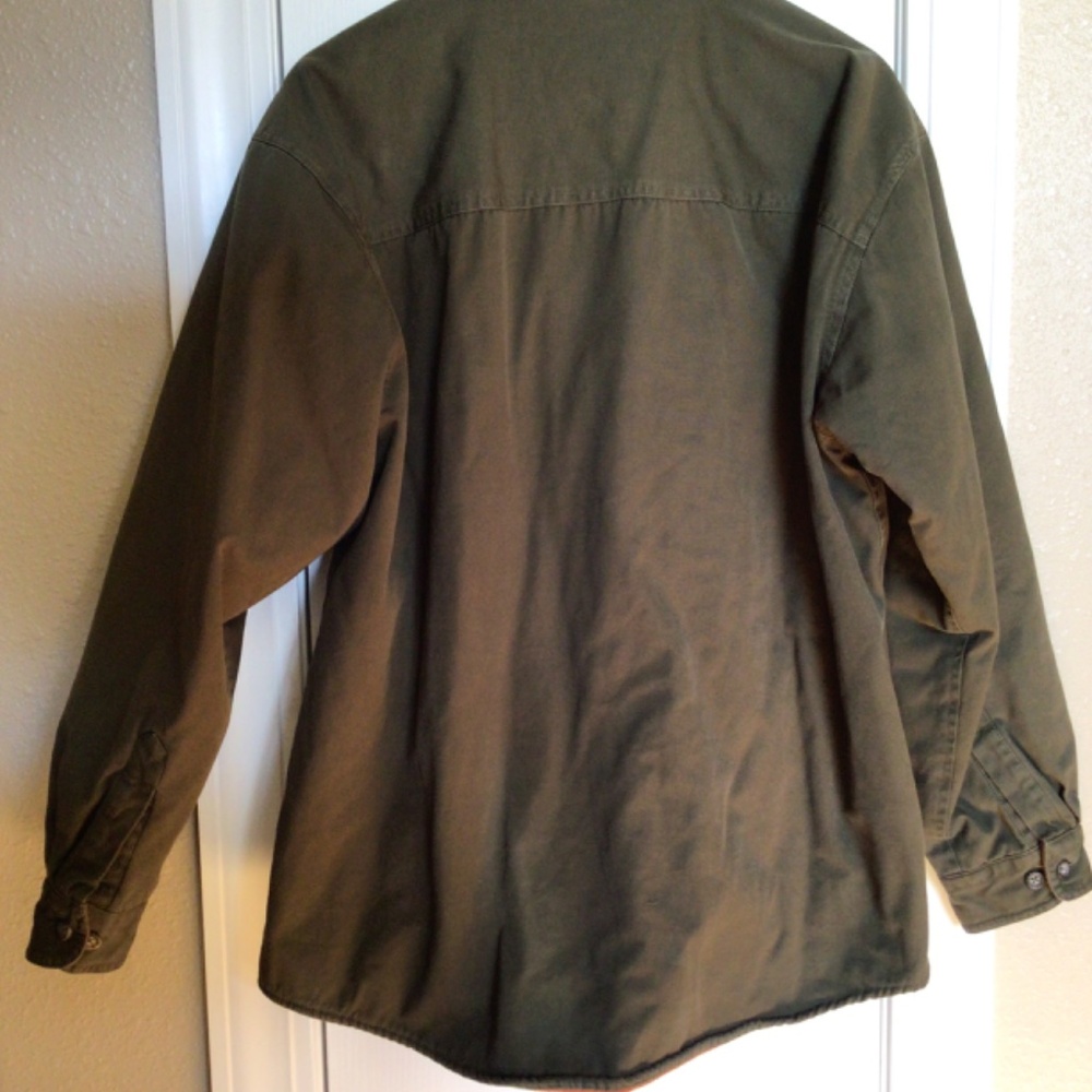 Arrow Blue Jean Co. Size L Dark Green Shirt Jacket - Picture 3 of 3